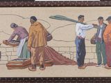 a picture of a painting of a group of people