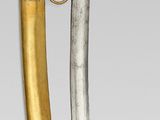pair of gold - plated and silver - plated sabers from the people ' s republic of china, 19th - 20th century