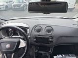 a car dashboard with a steering wheel and a dash board
