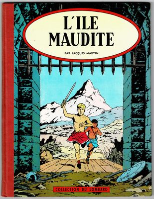 la couverture du livre *Le Maudite*, sur laquelle figure l'image d'un homme tenant une épée