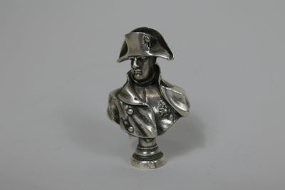 Cachet en Buste de Napoléon en argent Poinçon Minerve