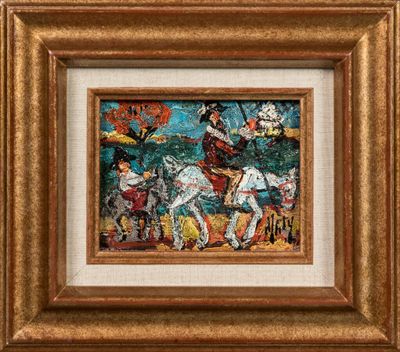 Henri-Maurice DANTY (1910-1998) - "Don Quichotte" Huile sur …