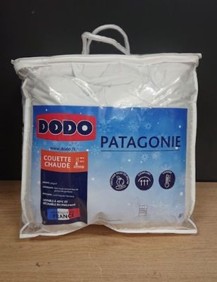 Couette chaude DODO Patagonie blanc - 140x200 cm- 380g/m² (r…