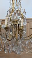 Important lustre "cage" en bronze doré à décor de vannerie, … (photo 2)