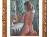 une image représentant un tableau d'une femme nue devant un miroir
