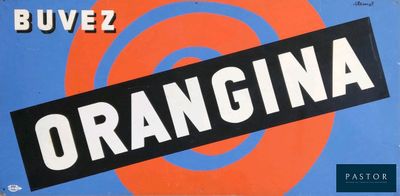 On voit ici la pochette de l'album « Orangena ».
