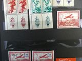 une photo d'une collection de timbres dans une vitrine