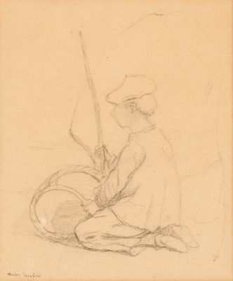 Victor TOUCHARD (XIXe) Le jeune pêcheur