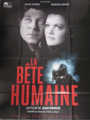 une affiche du film « La Bête humaine »