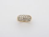 an 18k gold and diamond ring