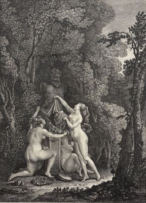 Ensemble de trois gravures en noir représentant différentes … - Photo 1