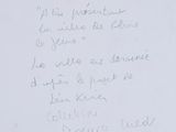 a handwritten letter written on a piece of paper