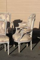 Partie de mobilier de salon en bois peint blanc mouluré, dos… (photo 2)