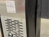 an image of a stainless steel refrigerator with a door open