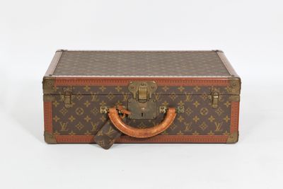 Valise Louis Vuitton en toile Monogram avec poignée en cuir