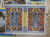 a lot of cards on the floor with pictures on them