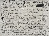 un texte écrit sur une feuille de papier sur laquelle il y a déjà de l'écriture
