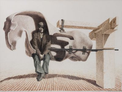 Jacques WILLAUMEZ (XX), "L'homme à l'intérieur du cheval", e…