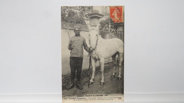 GFA : PM 1923. (Aubusson). Artilleur Sénégalais. TBE.Carte rariss...