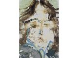 a painting of a man with long hair and a beard
