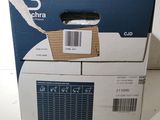 packaging of a box with a barcode on it sitting on top of a table