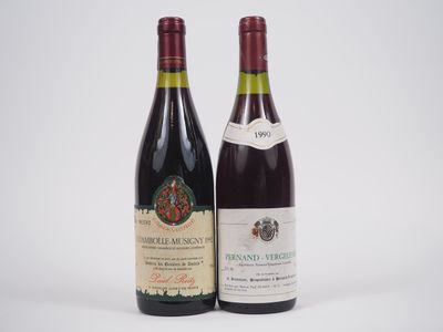 2 Bouteilles : 1 Chambille Musigny Tastevinage Paul Reitz 19…