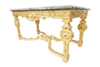 Table de milieu de style Régence en bois mouluré, sculpté et… (photo 4)