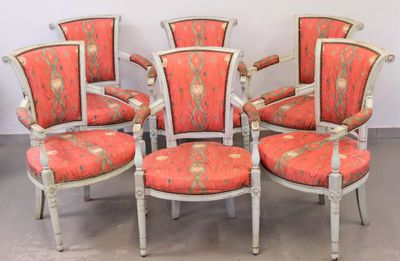 six chairs with red upholstered upholstered upholstered upholstered upholstered upholstered upholstered upholstered