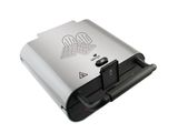a close up of a toaster on a white background