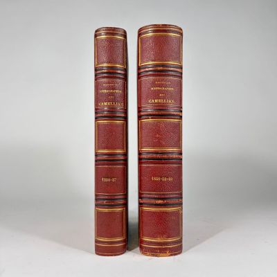 deux livres rouges posés l'un sur l'autre
