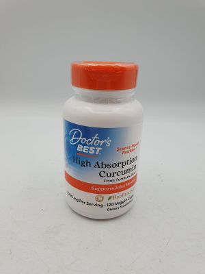 une bouteille de « Doctor's Best » à haute absorption à base de curcumine