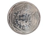 l'image d'une pièce d'argent sur fond blanc, portant l'inscription « euro »