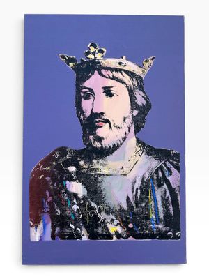 a painting of a man with a crown on his head