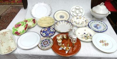 a table with a lot of plates and bowls on it
