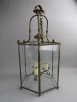 Lanterne de vestibule hexagonale verre et laiton. (photo 2)