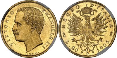 an image of a gold coin with the head of a man