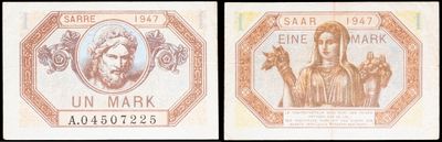 two different bank notes with a picture of a man and a woman on them