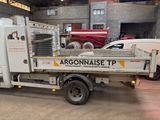 a truck that is parked in a building