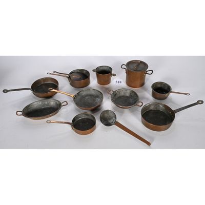 une photo montrant un ensemble de casseroles et de poêles posées sur une table