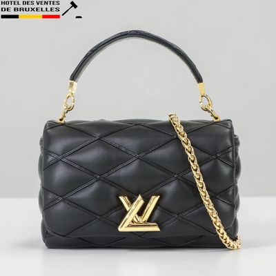 Sac à bandoulière Louis Vu Vu en cuir matelassé noir
