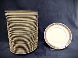 a lot of plates stacked on top of each other