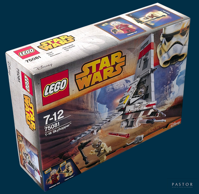 a box with a lego star wars set in it