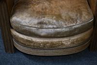 Paire de fauteuils confortables type "club" à accotoirs en b… (photo 5)