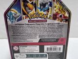 a close up of the back of a box with a pokemon figure on it