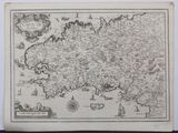 an old map of the country of england in black and white