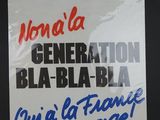 an image of a sign that says, you ' re a generation of bla bla bla bla
