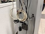 a television that is hooked up to a wall