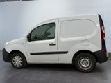 a white van that is parked in a garage