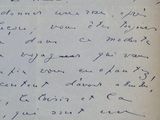 une vieille lettre manuscrite d'un homme qui écrit un poème