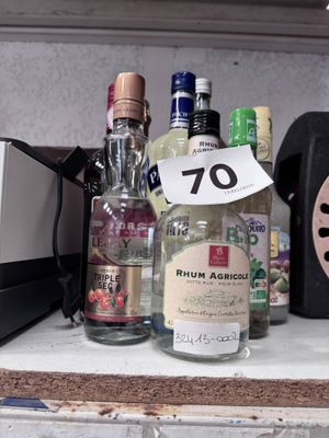 1 lot d'alcool entamé